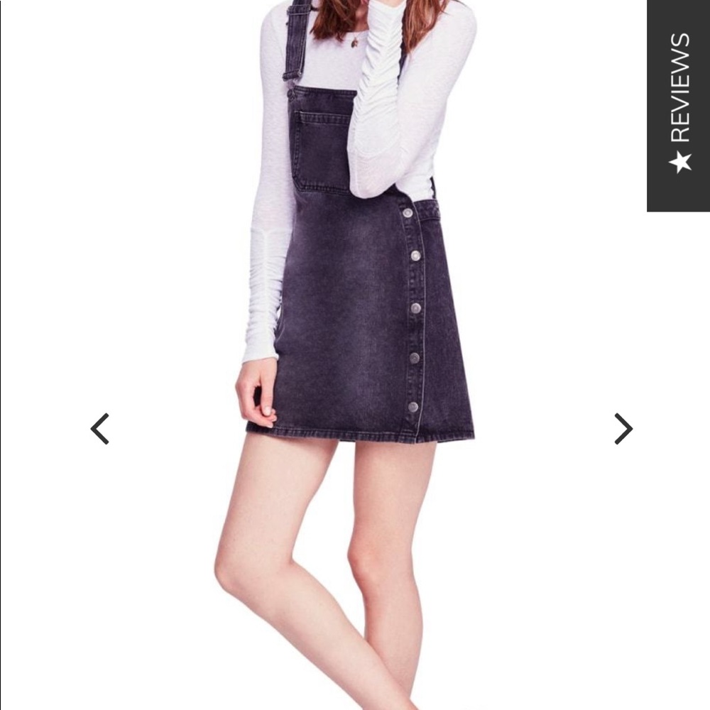 Free People Louise Denim Overalls